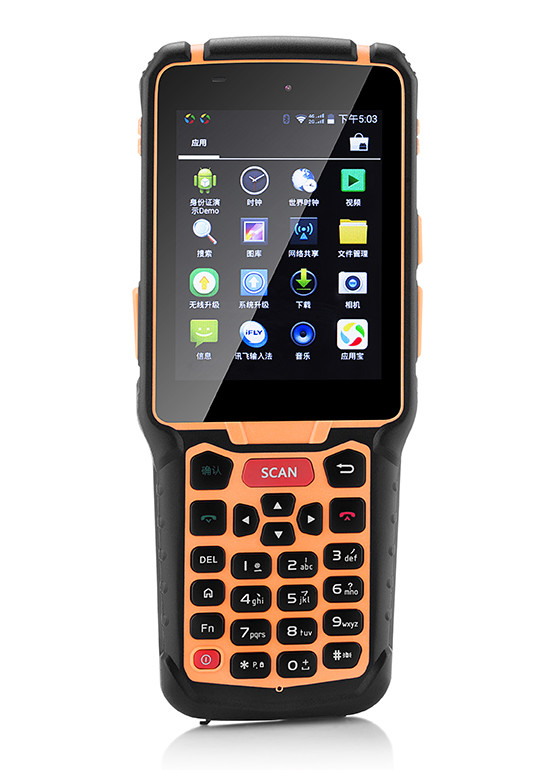 Φορητός ανιχνευτής 1D 2$ος βιομηχανικό κινητό τελικό Qualcomm Chipset γραμμωτών κωδίκων 4G